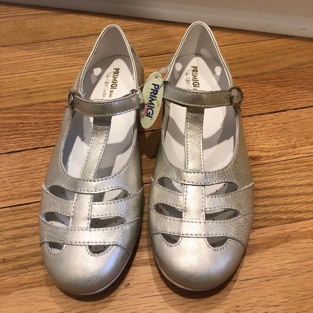 Girls Dress Shoes - Primigi - Pearl White leather
